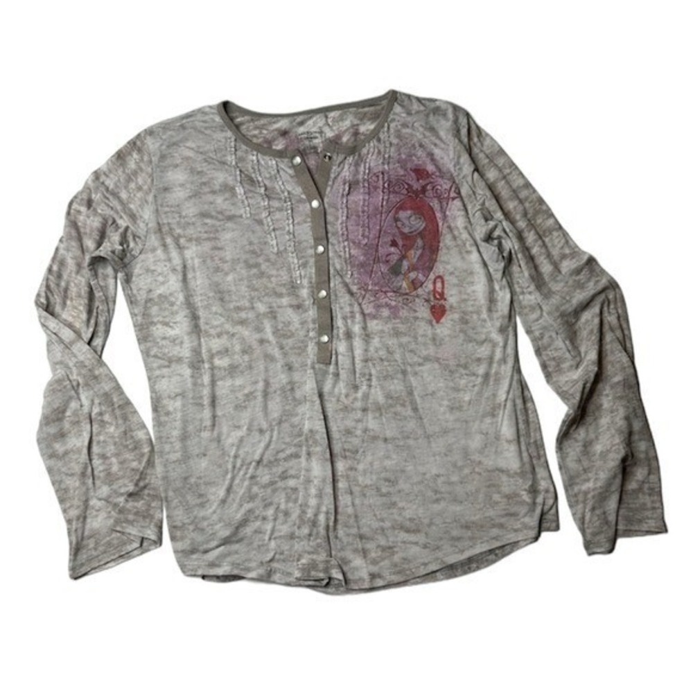 Nightmare Before Christmas Sally Thrashed Hensley Graphic Tee Shirt Disney Top